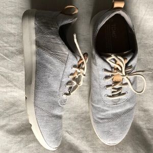 TOMS Drizzle Grey Chambray Mix Carrillo Sneakers